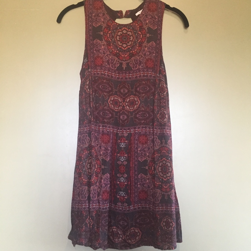 Ecote Mini Dress with Cutout Back